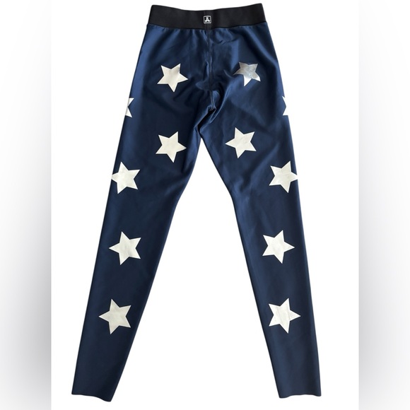 ULTRACOR LUX ESSENTIALS STAR KNOCKOUT ULTRA HIGH LEGGINGS NAVY SILVER MEDIUM - Picture 4 of 5